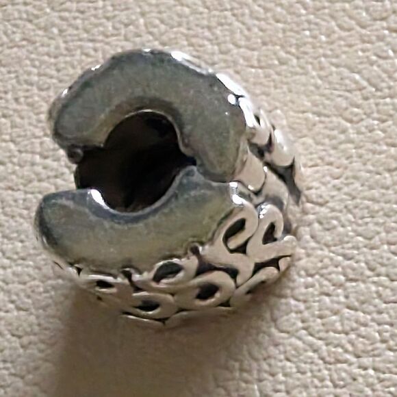 Pandora Sterling Silver Filigree Charm -Spacer - Picture 2 of 3